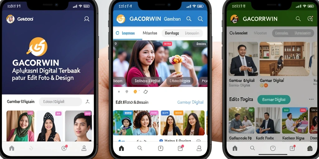 Screenshot aplikasi GACORWIN menampilkan fitur editing gambar yang menarik.