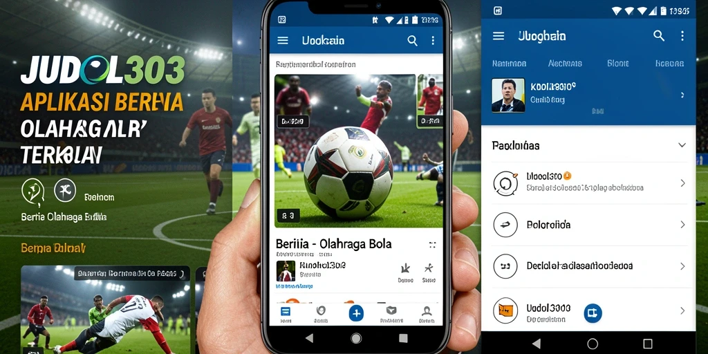 Antarmuka JUDOL303 menampilkan berita dan informasi olahraga bola terkini.