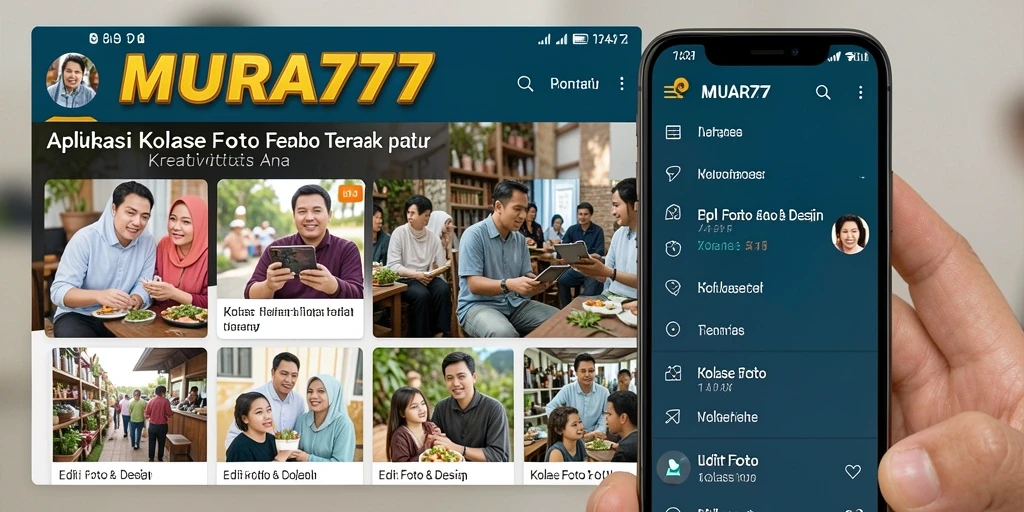 Tampilan antarmuka MUARA777 yang menarik dan intuitif untuk kolase foto.