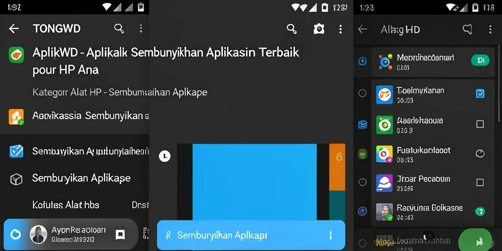 Antarmuka aplikasi TONGWD yang sederhana dan mudah digunakan.